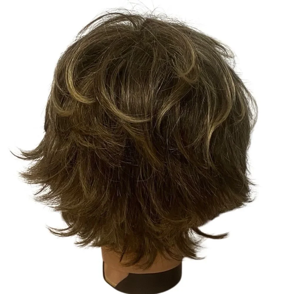 Raquel Welch Kanekalon Vibralite Modacrylic Lot Of Two Brown Wigs